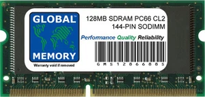 128MB PC66 66MHz 144-PIN SDRAM SODIMM MEMORY RAM FOR LAPTOPS/NOTEBOOKS - Picture 1 of 1