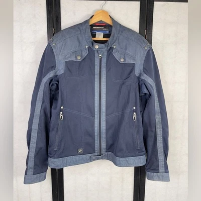 Синяя легкая рубашка куртка BMW с современным дизайном - Изображение 1 из 4