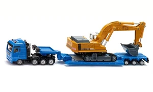 SIKU MAN semi-trailer Liebherr power shovel loading 1/87 SK1847 - Picture 1 of 9