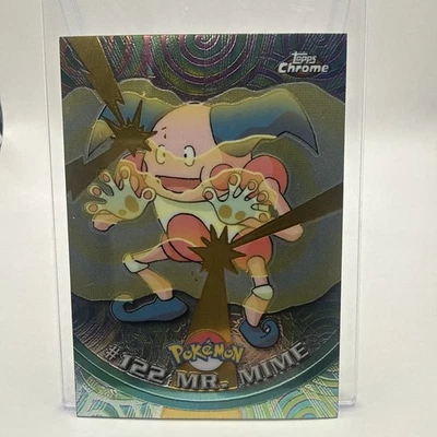 2000 Topps Chrome Mr. Mime Pokemon TV Spectra Refractor Great Condition #122 - Image 1 of 2