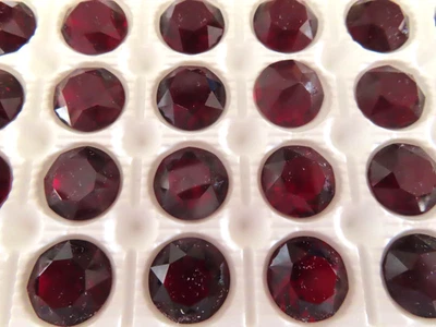 12 Dentellas Swarovski años 60 granate/sin láminas. #1200 Foto 1 de 2