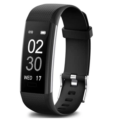 Unisex IP67 Fitness Tracker Heart Rate & Sleep Monitor Calories Counter Watch  - Image 1 of 4