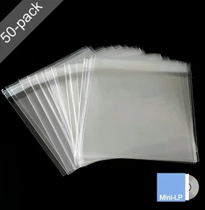 50 CD Mini-LP Hüllen: Schutz wiederverschließbare Wraps: Papierjacke CD Albumcover - Bild 1 von 6