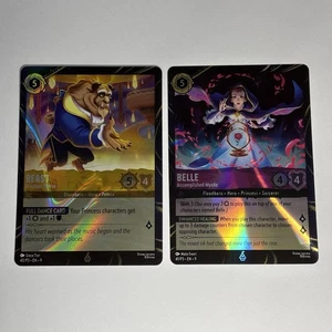 Disney Parks Promo Karten Set Lorcana Fabled Mystic Belle & Beast Foiled 2025 - Bild 1 von 1