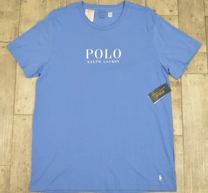 Men's Polo Ralph Lauren Sky Blue Crew Neck Logo T Shirt XL - Picture 1 of 6