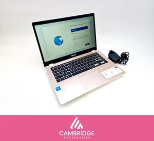 Cheap Windows Laptop For School 128GB eMMC Celeron N4500 4GB Pink Grade A+ - Picture 1 of 12
