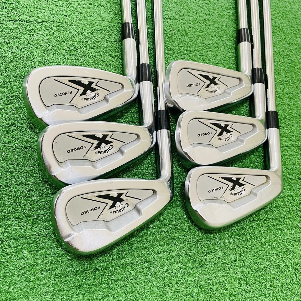 Callaway 2007 X-Forged Lefty LH 5-PW 6pcs Iron Set N.S.PRO 950GH Flex S - Image 1 of 4
