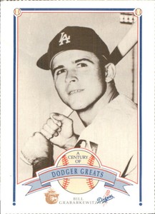 1989 Dodgers Smokey Greats Baseball Card #76 Bill Grabarkewitz