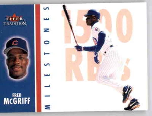 2003 Fleer Tradition Milestones 1500 RBIs Fred McGriff Insert MLB PWE Cubs #23 - Picture 1 of 2