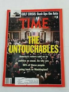 Time Magazine November 19 1990 Gulf Crisis Bush The Ante The Untouchables - Imagen 1 de 3