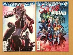 Escuadrón Suicida #1 Lote de 2 Regular más variante Bermejo Renacimiento DC 2016 en muy buen estado+ promedio - Imagen 1 de 2