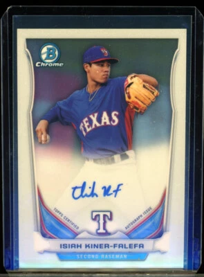 2014 Bowman Chrome ISIAH KINER-FALEFA rookie RC autograph AUTO blue jays - Image 1 of 2