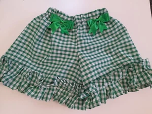 MÄDCHEN GINGHAM KARIERTE SCHULSHORTS ALTER 2-13 JAHRE JEDE FARBE ROMANY SPANISCH NEU - Bild 1 von 3