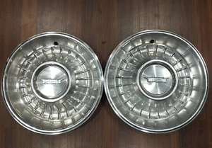 Cadillac Hub Cap Wheel Covers 1960's Vintage 16" Set of 2 - Picture 1 of 7