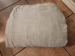 Pottery Barn Blue Willow Linen Cotton Twill King / Cal King Duvet **FLAW**