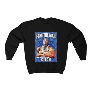 Crip Mac C Mac Da Loc Free C Mac Citch 55 Crip Blue Bandana Crewneck Sweatshirt - Picture 1 of 7