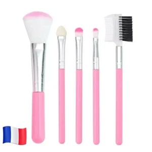 Set professionnel de 5 pcs maquillage pinceau rose visage bouche yeux Pinceaux - Foto 1 di 11