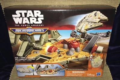 New Star Wars Force Awakens Micro Machines Millenium Falcon Playset Flametrooper - Image 1 of 4