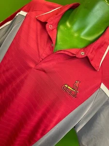 Polo da golf MLB St. Louis Cardinals a righe ""Staff evento"" uomo grande - Foto 1 di 4