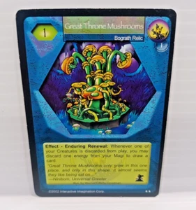 Magi Nation Duel - Great Throne Mushroom - Bograth Relic 2002 - Picture 1 of 3