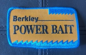 NEW Vintage Fishing Patch - Berkley Power Bait - 4 1/4 x 2 1/2 inch Iron-On - Picture 1 of 2