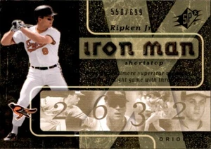 2007 Upper Deck SPx Iron Man Cal Ripken Jr #d 550/699 Gold Foil Parallel Orioles - Picture 1 of 2