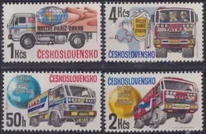 F-EX52172 CZECHOSLOVAKIA MNH 1989 PARIS DAKAR RALLY RACE. - Picture 1 of 1