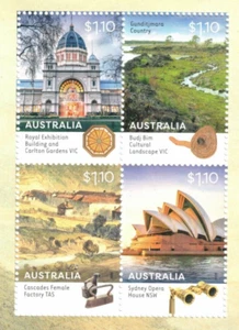 Juego de 4 estampillas del Patrimonio Mundial de Australia 2020 SG 5362/5 MUH - Imagen 1 de 1
