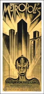 Metropolis VINTAGE FILMPOSTER 17X36 Futuristisch Unheimlich FILM GEM Kult - Bild 1 von 1
