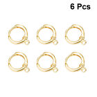  6Pcs Simple DIY Ear Ring Making Accessories Copper Ear Clip Earring for Women