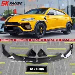 Divisor de labios de parachoques delantero de fibra de carbono para Lamborghini Urus 2018-2022 NUEVO estilo - Imagen 1 de 17