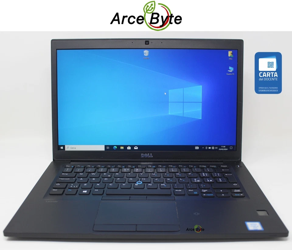 DELL LATITUDE 7480 14" 2015 CORE i5 RAM 8 GB SSD 256 GB W 10 PRO NO WEBCAM - Immagine 1 di 4