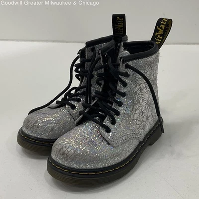 Botas Dr Martens Juveniles Holográficas Brillo Talla 7Y Foto 1 de 4