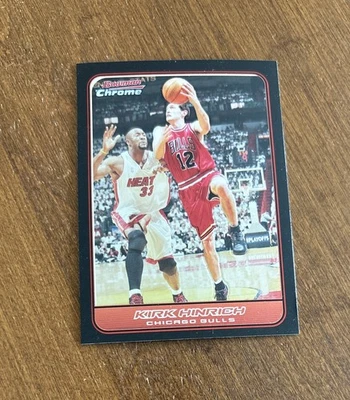 Kirk Hinrich 2006-07 Bowman cromo #105 Chicago Bulls Hawks Kansas Foto 1 de 2