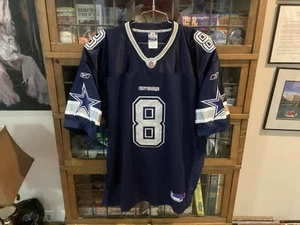 Vintage Troy Aikman #8 Dallas Cowboys genäht blau RBK AUTHENTIC Trikot Gr. 54 XXL - cool - Bild 1 von 15