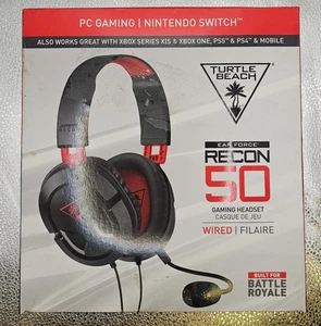 Turtle Beach Recon 50 Headband Headsets - Black/Red - Picture 1 of 4