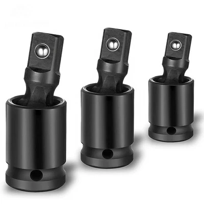 3 Piece Universal Joint-Socket,Impact Swivel Socket,1/4-Inch, 3/8-Inch,1/2-Inch - Image 1 of 4