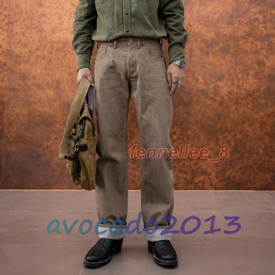 Pantalones de mezclilla rectos con ribete teñido Kakishibu Red Tornado 18 OZ bolsillos Foto 1 de 4