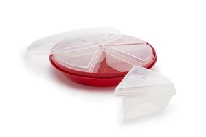 Pie Carrier and Saver With Lid, Saves up to 10" Pies, Includes 6 Pie Slice Co... - Picture 1 of 7