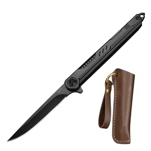 Coltello pieghevole tattico - lama in acciaio ad alto tenore di carbonio con manico antiscivolo e blocco di sicurezza - Foto 1 di 25