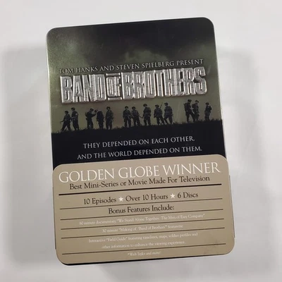 Band of Brothers DVD Complete 6 Disc Set  - Tin Set - New but not sealed Foto 1 de 4