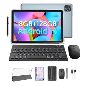 2024 Android 14 Tablet PC, 10 inch Octa-Core, 8GB RAM+128GB ROM, 1TB Expand, ... - Picture 1 of 7