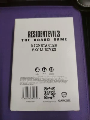 Resident Evil 3 The Board Game Kickstarter Exclusives New Sealed  - Image 1 of 4