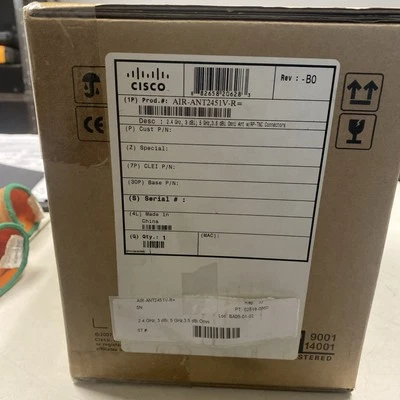 New Cisco Aironet Omni Dual Band Antenna AIR-ANT2451V-R 2.4ghz 2dBi 5Ghz 3dBi - Image 1 of 4