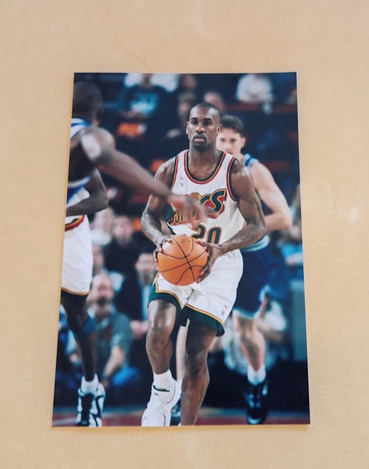 Foto tipo 1 Gary Payton Seattle Supersonics 4x6 Hw3553 Foto 1 de 1