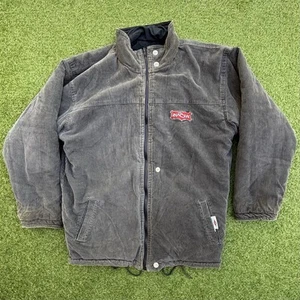 Rip Curl Vintage 90s Reversible Corduroy Surf Jacket M Embroidered Red/Black - Picture 1 of 10
