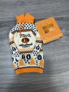 Titos Handmade Vodka Bottle Hoodie Sweater Collectible 2024 Holiday with tag New - Picture 1 of 7