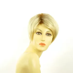 Perruque femme courte méchée blond racine blond foncé ALICIA YS - Imagen 1 de 8