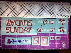 Custom Vinyl Aaron Ross FUNDAY/PRO Sunday Frame Decal Set - Picture 1 of 1