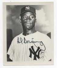 Al Downing - New York Yankees - Autographed 4x5 Photo  EX-NM 